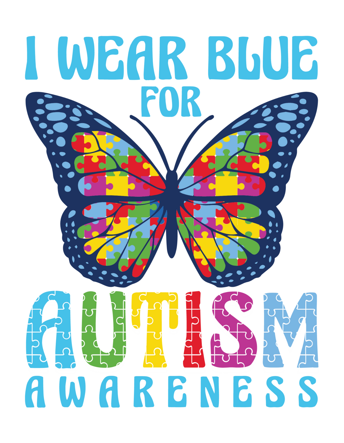 Autism Awareness Sublimation Designs